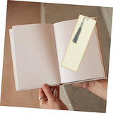 Tofficu 5pcs Paper Bookmarks Handwriting Books Blank Bookmarks Cotton Thread Bookmarks for Book Lovers Unfinished Page Markers Calligraphy Bookmark Tofficu