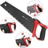 AIRAJ High-end Hacksaw Set, Universal Metal Hacksaw with 3 Different Hacksaw Blades, Best Hacksaw for Metal and Heavy Duty Hand Saw for Cutting Wood, AIRAJ