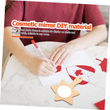 Operitacx 10pcs Small Wooden Mirror Table Top Mirror Travel Makeup Mirror Educational Toys Shatterproof Mirror for Kids Mini Mirrors for Crafts Operitacx