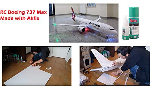 Akfix 705 Super CA Glue 2-Pack (2 X 1.76 oz) with Spray Activator (2 X 6.76 floz). Wood, Metal, Plastic, Leather, Crafts. Clear CA Glues Akfix