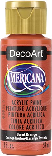 DecoArt Americana Acrylic Paint, 2-Ounce, Burnt Orange - WoodArtSupply