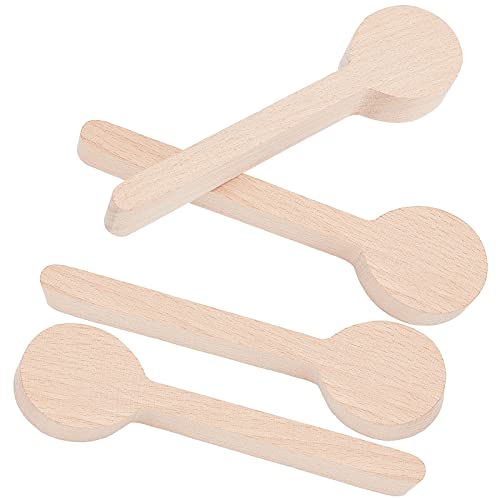 GORGECRAFT 4PCS Wood Carving Spoon Blank Kit Beech Basswood Wood Spoon Unfinished Wooden Spoons for Craft Carving Whittler Starter - WoodArtSupply