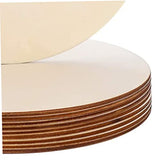DECHOUS 30 Pcs Round Wooden Plate Pendant Unfinished Easter Tree Circles Unfinished Wood Rounds Unfinished Wood Crafts Round Disc Cutouts Blank Wood DECHOUS