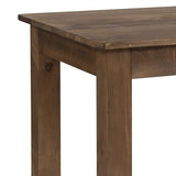 Merrick Lane Jessamine 46" x 30" Rectangular Antique Rustic Solid Pine Farm Dining Table Merrick Lane