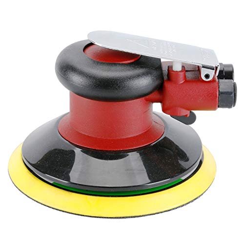 Professional Air Random Orbital Palm Sander, Heavy Duty Dual Action Pneumatic Sander with 1pc Backing Plate (6 inch) Asabocai