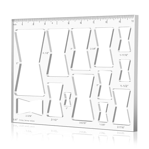 Monliful 13 in 1 Router Template for Woodworking,Router Jig Template, Router Template Jig Kit, Butterfly Inlay Template Decorative Template 10"*7.9" Monliful