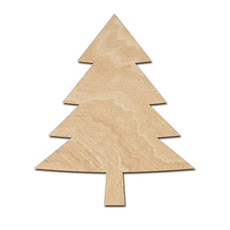Pine Tree Wooden Cutouts for crafts, Laser Cut Wood Shapes 5mm thick Baltic Birch Wood, Multiple Sizes Available Elliefont Styles