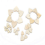 Healifty 25PCS Unfinished Wood Craft Wedding Wood Confetti Natural Wood Slice Wood Slice Craft DIY Wood Ornament Unfinished Wood Cutout DIY Calendar Healifty