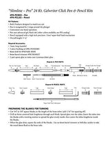 Penn State Industries PKPENXFREE Slimline Pro Gel Writer Click Pen Kit Starter Package Woodturning Project Penn State Industries