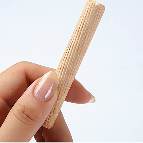 21pcs Wooden Dowels Assorted M6 M8 M10 Hard Wood Grooved Plugs Furniture Woodwork Grooved Fluted Pin Craft for Grooved Fluted, Craft, DIY, Carpentry - WoodArtSupply