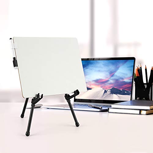 Magicfly 6 Pack Tabletop Easel, Black Steel Table Top Easels for Display, Adjustable & Portable Tripod Easel with 6 Storage Bags, for Signs, Posters, Magicfly