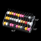 MineSign Nail Polish Holder Organizer Clear Acrylic Nail Polish Tray Fingernail Polish Display case 3 layers Essential Oils Holder Makeup Organizer MineSign