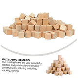 Operitacx 50pcs Wooden Cube Unfinished Wooden Blocks Natural Wood Cube Photo Blocks DIY Stacking Toy Blank Puzzle Wood Squares Mini Toy Wood Cubes Operitacx