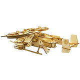 3D Wooden Puzzles Laser Engraving DIY Safe Assembly Constructor Kit Toy for Teens and Adults (Fighter) Wewinn