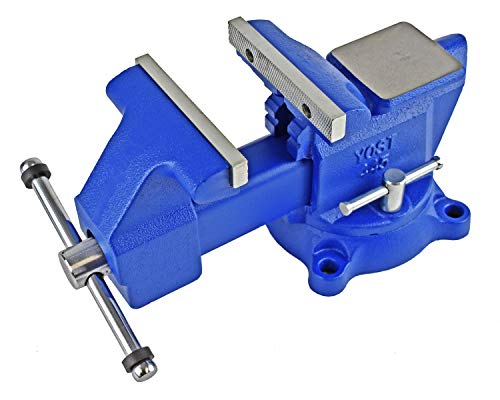 Yost Vises 460 Combination Vise | 6 Inch Jaw Width Heavy-Duty Utility Pipe and Bench Vise |Secure Grip with Swivel Base| Made with Cast Iron and Yost Tools