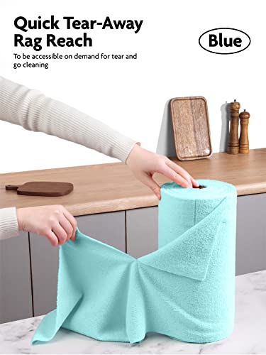 Fantasticlean Microfiber Cleaning Cloth Roll -40 Pack, Tear Away Towels, 12" x 12", Reusable and Washable Rags, for Auto, House, Shop, Garage or - WoodArtSupply