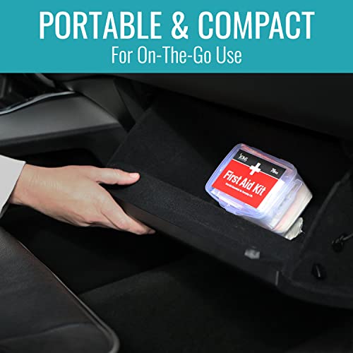 DMI 76-Piece First-Aid Kit, All-Purpose Use for Minor Cuts and Scrapes, Durable Water-Resistant Case, Convenient and Portable, FSA & HSA Eligible DMI
