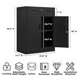 TaskStorz Metal Garage Storage Cabinets，Metal File Cabinet with 1 Locking Drawers, Lockable Storage Cabinets for Office, Home, Garage, Warehouse TaskStorz