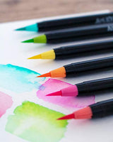 Art 101 Creative Tools Brush Pens, Assorted, 8 Pens/Pack, 3 Packs/Carton (73024) Art 101 USA