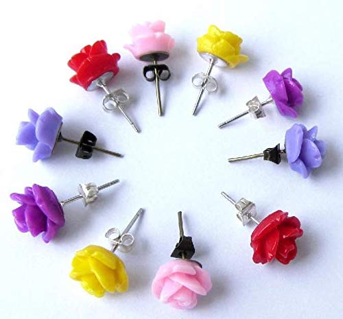 Craftdady 500Pcs Stainless Steel Earring Posts 4mm Flat Pad Blank Tray Stud Earrings for Earring Jewelry Making Craftdady