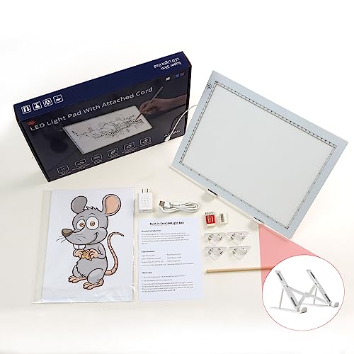 Rechargeable A4 LED Light Box, Innovative Stand and Top Clip, iVAOOZE  Wireless Light Pad for Cricut Vinyl, Weeding Tools, Diamond Painting,  Drawing
