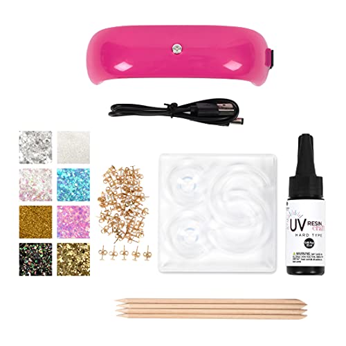 Blue Moon Beads UV Resin Hoop & Stud Earring Jewelry-Making Kit Blue Moon Beads