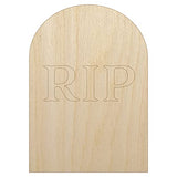 Tombstone RIP Halloween Unfinished Wood Shape Piece Cutout for DIY Craft Projects - 1/8 Inch Thick - 6.25 Inch Size Sniggle Sloth