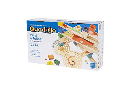 Hape Quadrilla Wooden Marble Run Construction - Vertigo - Quality Time Playing Together Safe and Smart Play for Smart Families,Multicolor - WoodArtSupply