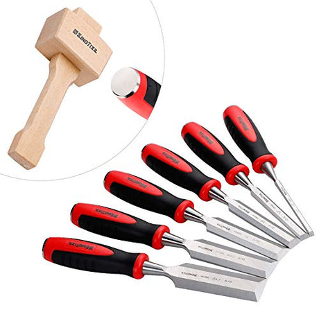 KingTool 87 Pc. Advanced Wood Chisel Set with Storage Case Including Superior Chisels | Heat-Treated Cr-V Alloy Blades Premium Chisel Set for KINGTOOL