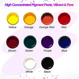 LET'S RESIN Opaque Resin Pigment,10 Colors Epoxy Resin Pigment Paste Each 0.35oz,High Pigmented Resin Coloring Paste,Resin Colorant for Epoxy Resin LET'S RESIN