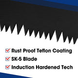 WORKPRO Hand Saw, 16-Inch Universal Handsaw with Non-Slip Comfortable Handle, Anti-rust Wood Saw With Chip Removal Design, Heavy-Duty Hand Saw for WORKPRO