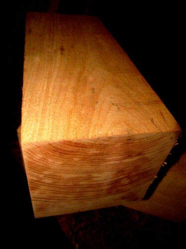 Parahita Store - 1 Pcs 3" X 3" X 12" Canarywood Turning Blanks Lathe Turning Wood Block - Exotic Wood - Wood Working - Unfinished Wood
