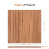 Proflex Red Rose Plywood 6pcs, 1/8" x 12” x 12” Real Wood Plywood Sheets Premium “A” Grade with Smooth Sanded Finish, Perfect for Laser Cutting & PRO FLEX