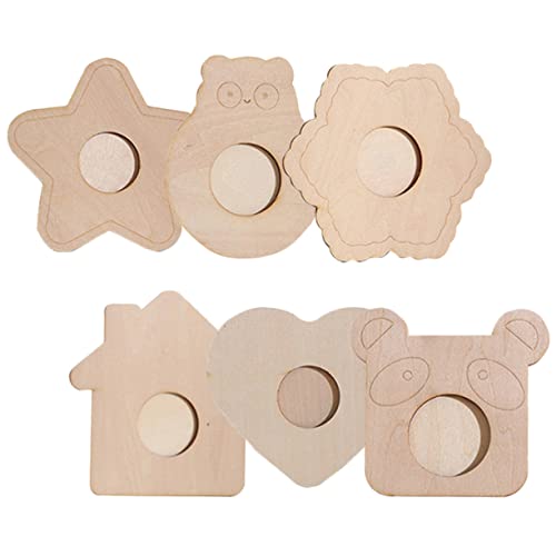 DECHOUS 30 Pcs Wooden Blank Photo Frame Star Picture Frame Diy Blank Wooden Frame Painting Craft Kit Blank Wood Picture Frame Unfinished Picture DECHOUS