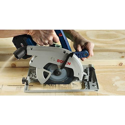 BOSCH GKS18V-25GCB14 PROFACTOR™ 18V Connected-Ready 7-1/4 In. Circular Saw Kit with Track Compatibility and (1) CORE18V® 8 Ah High Power Battery - WoodArtSupply