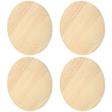 SINJEUN 2 Pack 12 Inches Round Wood Plaque, 3/4 Inch Thick Blank Wooden Hanging Sign, Unfinished Wood Boards with Hanging Hole for DIY Crafts SINJEUN
