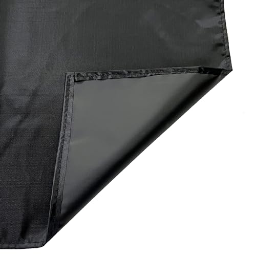 NEU SAFETY 2pc Bib Apron Set, Waterproof and Durable, Large Size 43.3x28.7 Inches, Black PVC Vinyl Coated, Ideal for Dog Grooming, Dishwashing, NEU SAFETY