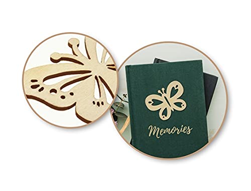 Laser Cut Butterflies - Wood Mini Shapes - 8 Pieces (4 Large, 2 Small) - WoodArtSupply