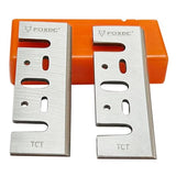 FOXBC 3-1/4 Inch Tungsten‑Carbide Planer Blades Replacement for Makita, DeWalt, Bosch, Ryobi and Most Hand-Held Planer - 2 Sets FOXBC