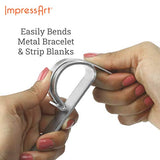 ImpressArt - Bracelet Bending Bar Kit, Tool for Bending Metal Blank Bracelets, Cuffs, Bangles for Metal Stamping & Metal Engraving, Bracelet Bending ImpressArt