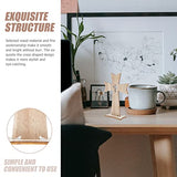 PRETYZOOM 60 pcs Holiday Decorations Wood Jesus Cross Wood Crosses for Crafts Unfinished Cutout Remembrance Ornament Tabletop Cross Holy Cross Table PRETYZOOM