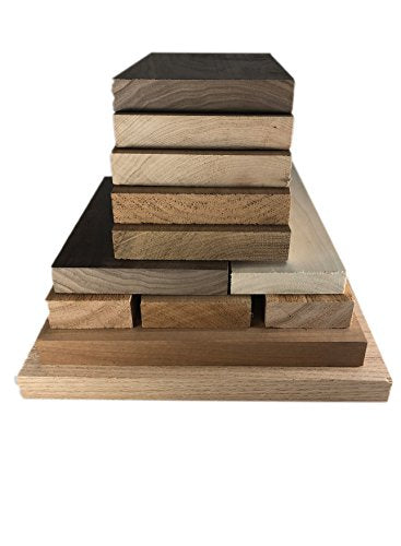 Hardwood Lumber Assortment - Mixed Species - Large Box of Hobby Wood – Perfect Boards – Clear Lumber. NO Scrap, Defects, Knots, and/or End Checks. Discount Lumber Outlet