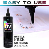 Counter Culture DIY Clear UV Resin, Quick Art Supplies for Coating & Casting, Great for Jewelry, Keychains - Epoxy Glue Cures Hard, No Sticky Residue Counter Culture DIY