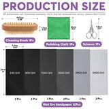 Swpeet 26Pcs Resin Sanding and Polishing Assortment Kit, Including 240# 600# 1000# 2000# 3000# 5000# Sand Papers, Resin File, Polishing Blocks, - WoodArtSupply