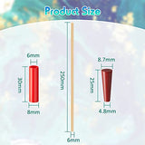 90 Pieces Epoxy Glitter Pen Turner Attachment Set, Including 30 Nonstick Sleeves 30 Silicone Plugs Silicone Pen Caps 30 Dowels Glitter Pen Project Outus