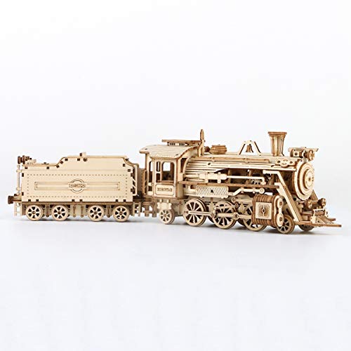 ROKR 3D Wooden Puzzle Mechanical Car Model Kit - DIY Self-Build Vehicle for All Ages, Perfect Gift for Birthdays and Holidays ROKR