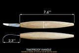 BeaverCraft Hook knife Wood Carving SK4s Long Knives Spoon Carving Tools 2.4'' Long handle 7.8'' Spoon Knife Wood Carving Tools Bowl Kuksa Carving BeaverCraft