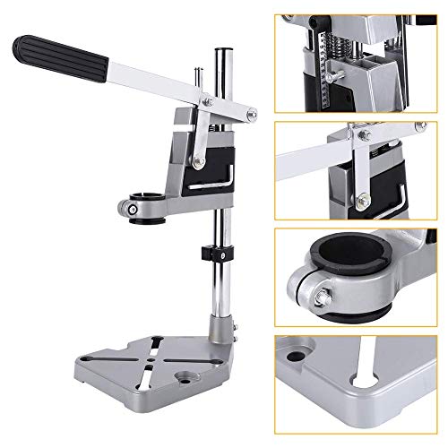 Drill Stand for Hand Drill Universal, Universal Adjustable Drill Press Clamp, Heavy Duty Drill Press Holder Workbench Repair Tool Bench Clamp, - WoodArtSupply