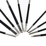 Toolso Stone Carving Tool 10pcs High-Carbon Steel Carving Chisels/Knives Kits Toolso
