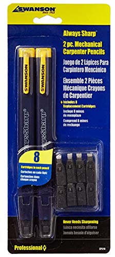 Swanson Tool Co, Inc TS149CP216 Value Pack includes Sliding T-Bevel with Stainless Rule, Hardwood Handle and a 2-Pack AlwaysSharp Carpenter Pencils